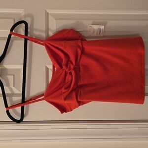A.N.A BRAND WOMENS ORANGE SUMMER TANK TOP WITH ADJUSTABLE SPAGHETTI STRAPS XL